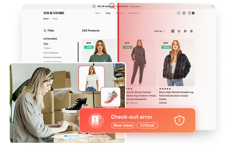 AuditIQ merchant dashboard