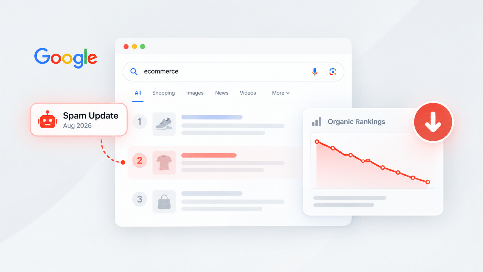 eCommerce rankings dropped after Google's August 2026 spam update? Here's how to diagnose and recover